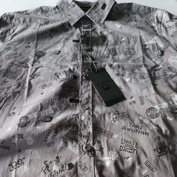 WXYZ Men's Large Button Down Shirt - Picture 3 of 12